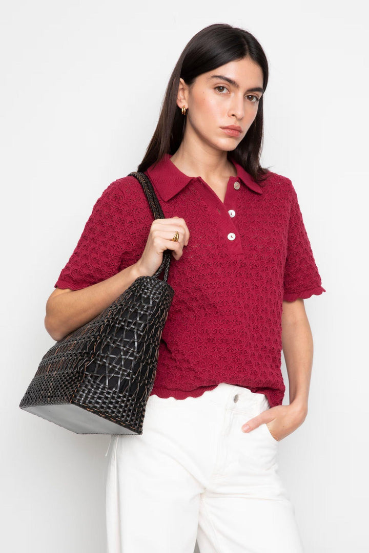 Gwen Knit Tee - Berry
