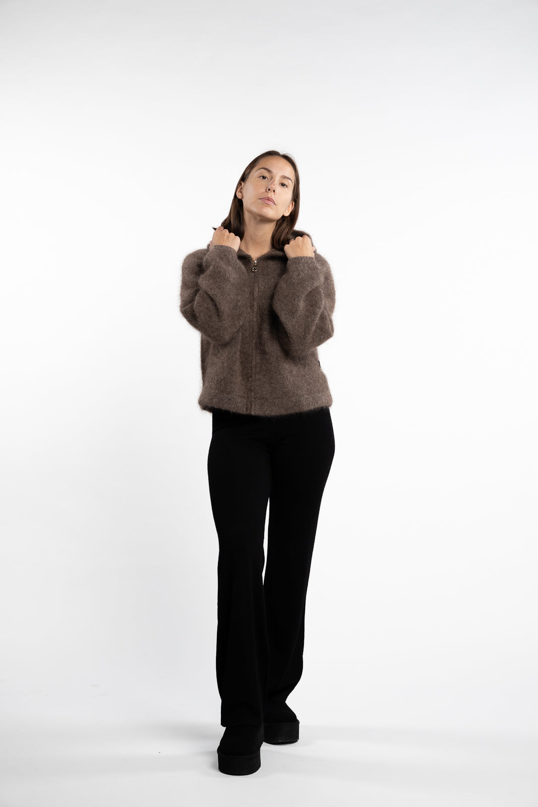 Hedda Chunky Cardigan- Brown