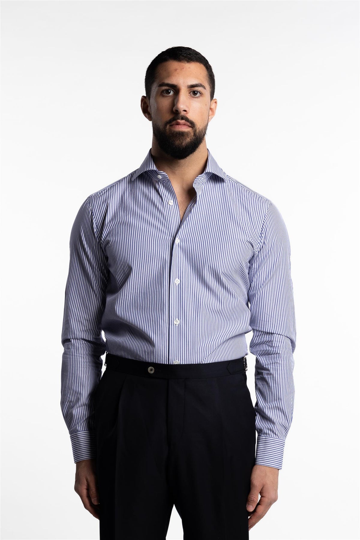 Culto Cotton Shirt Blue Stripes
