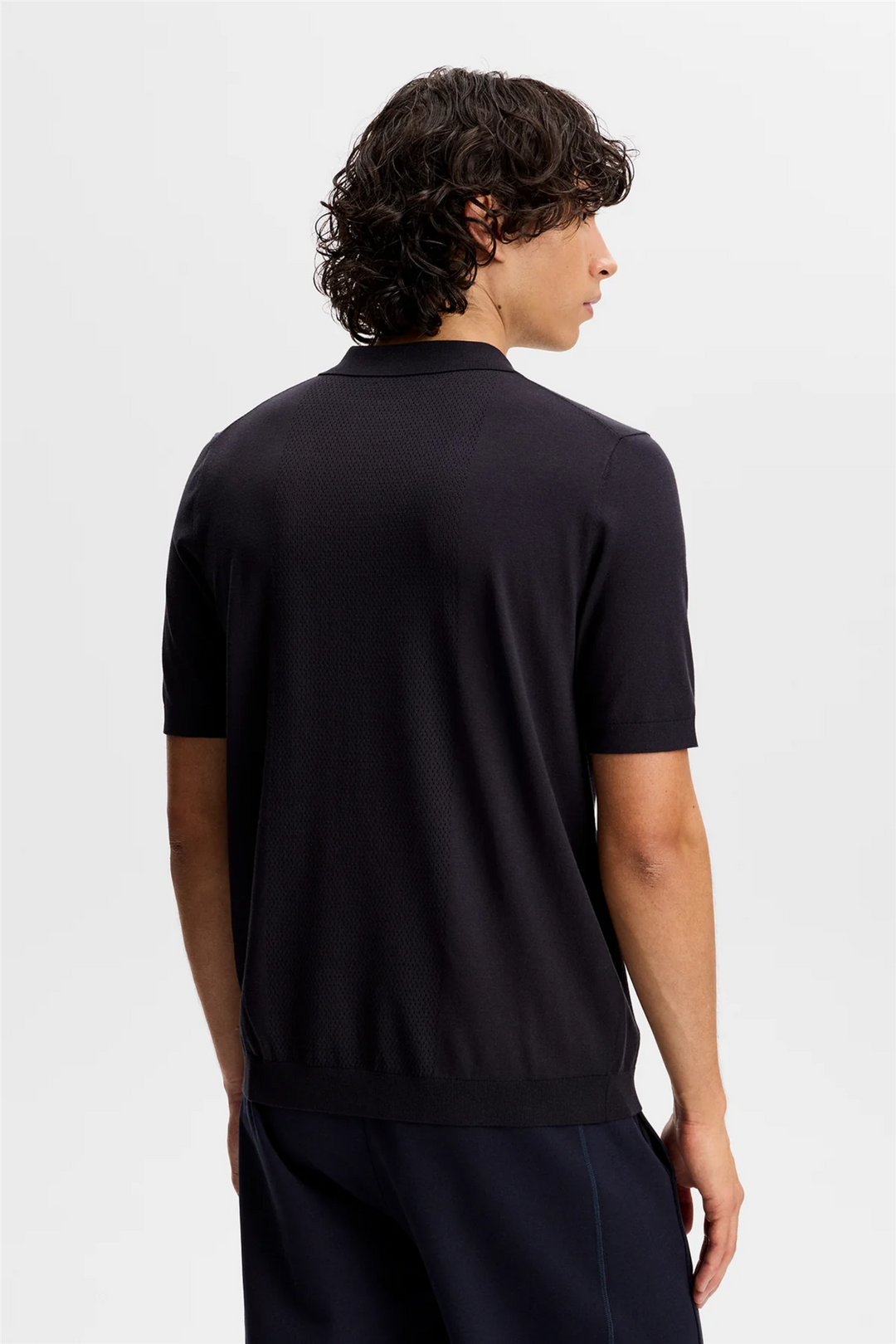 Reymond Seasonal Knit Polo Navy
