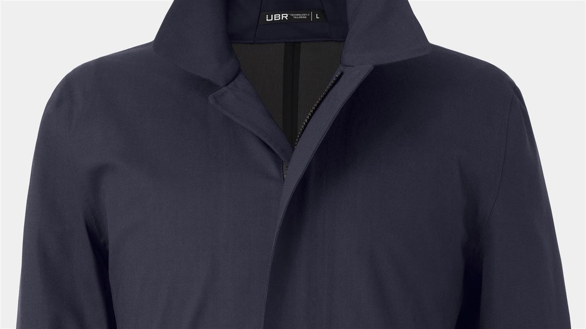 Sky Fall Coat Savile Navy Wool