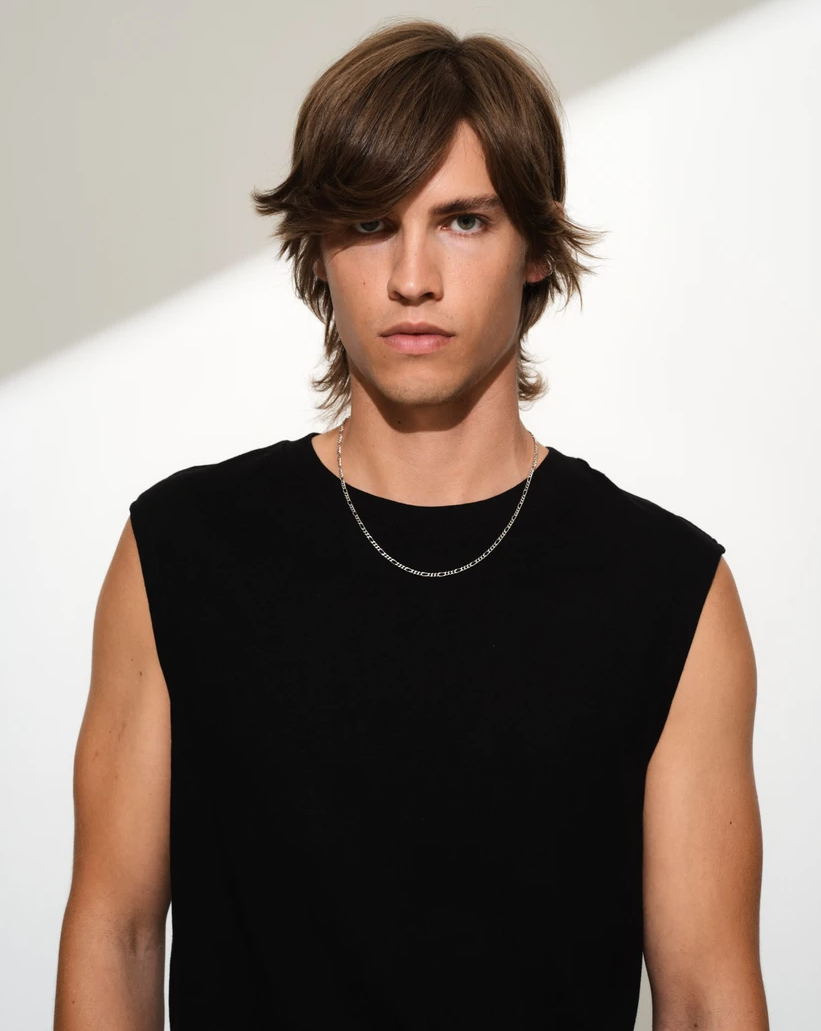 Men's Bo Chain Slim Silver 20.5