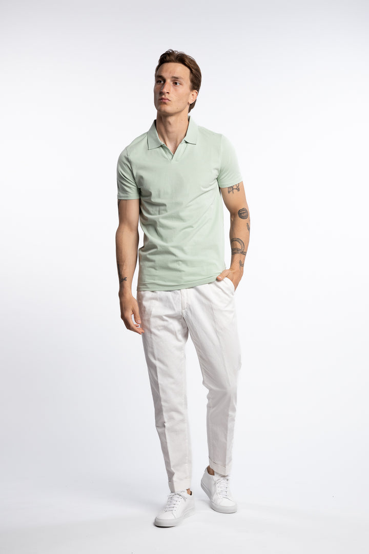 Stretch Polo Shirt Pastel Green