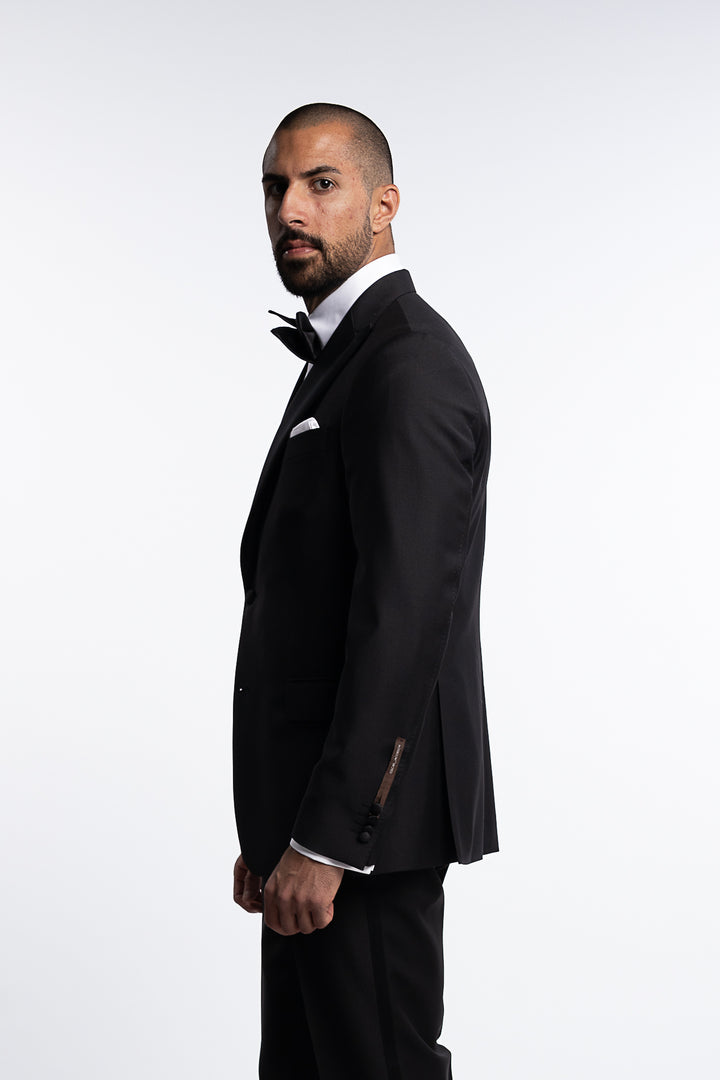 Elder Slim Fit Tuxedo Blazer Black