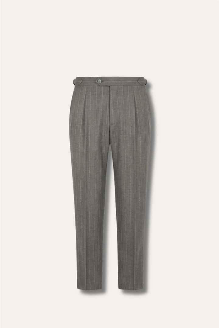 Prato Trousers Pinstripe Nice Beige