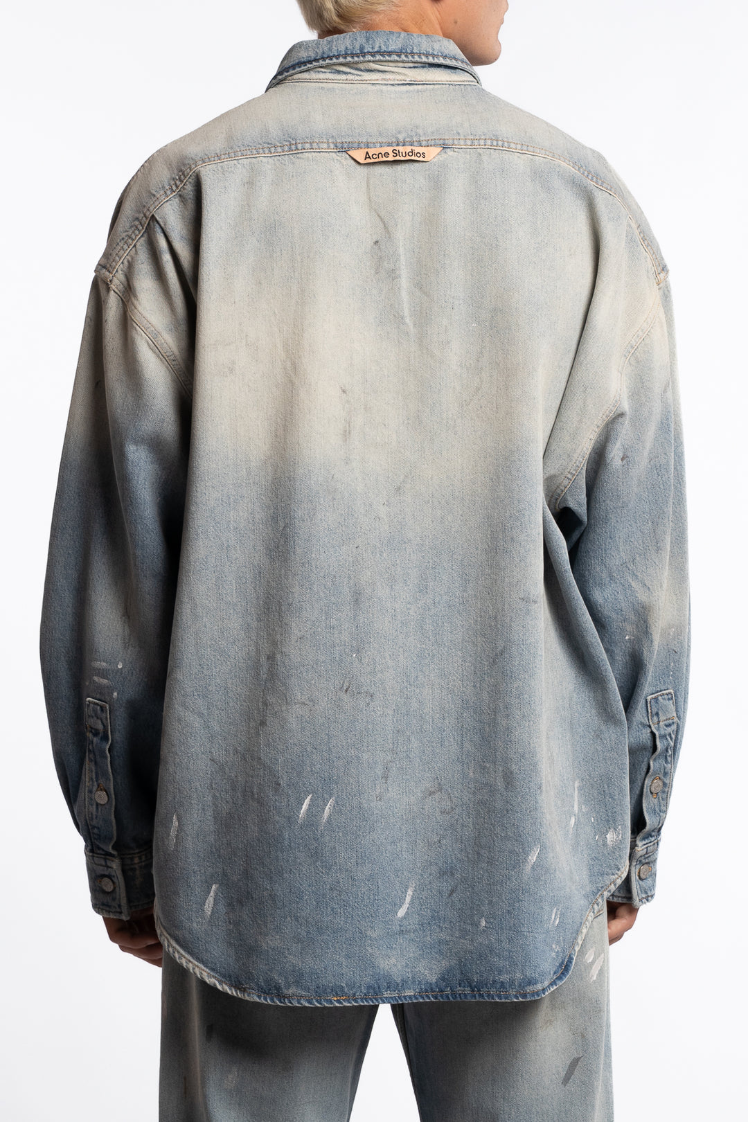 Loose Fit Denim Shirt Light Blue