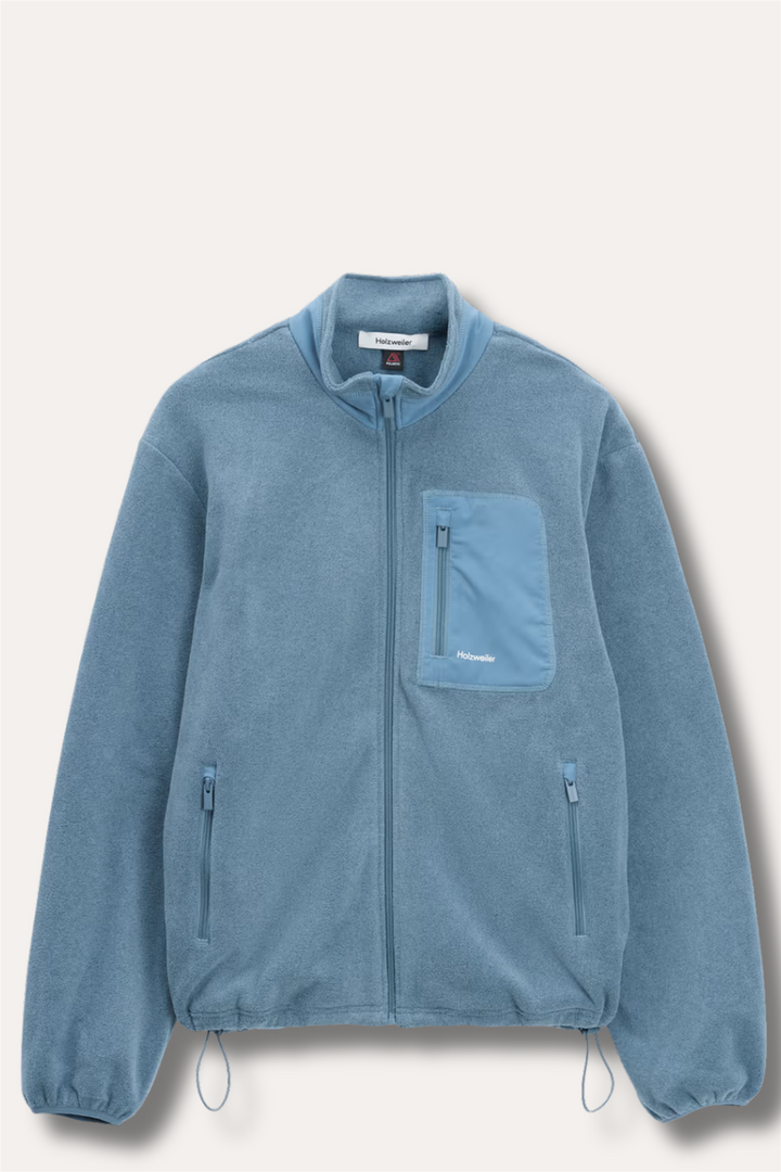 Regular Fleece Jacket Dusty Blue