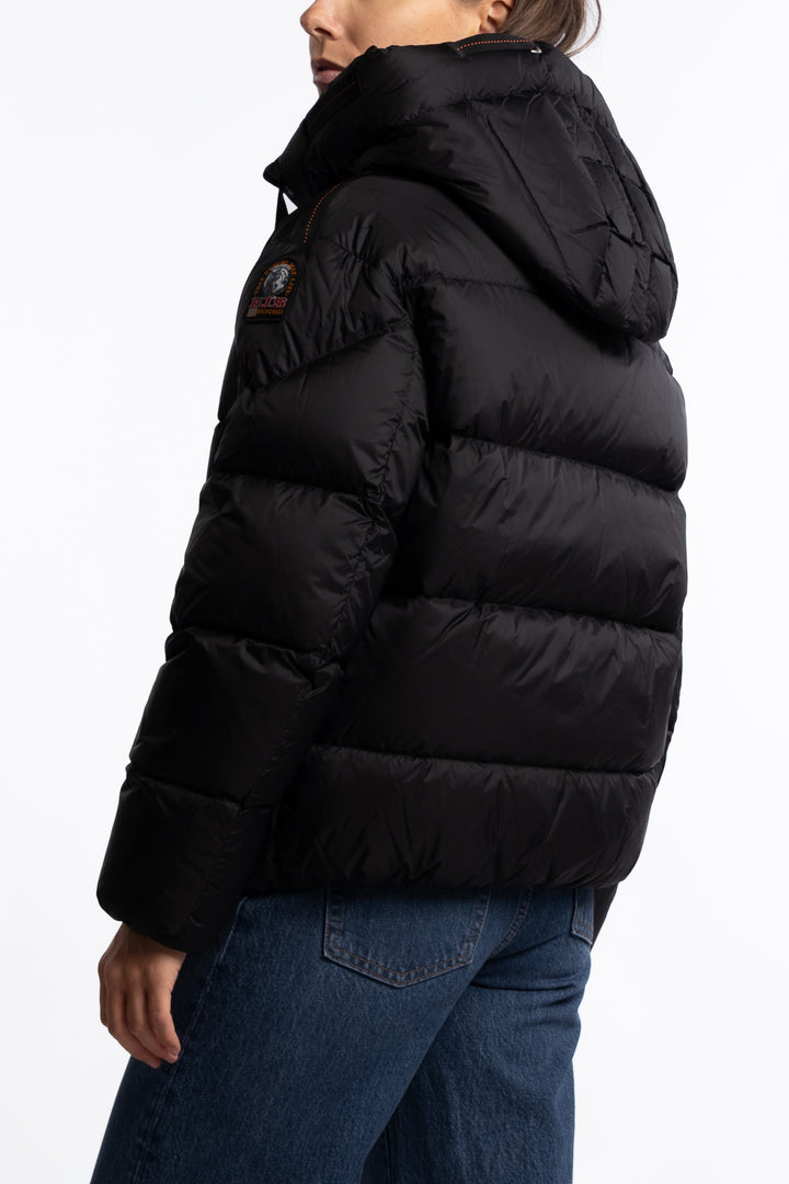 Tilly Hooded Down Jacket- Black
