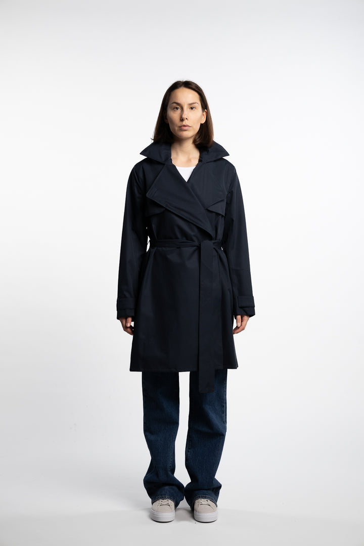 Yr'en Coat - Dark Navy