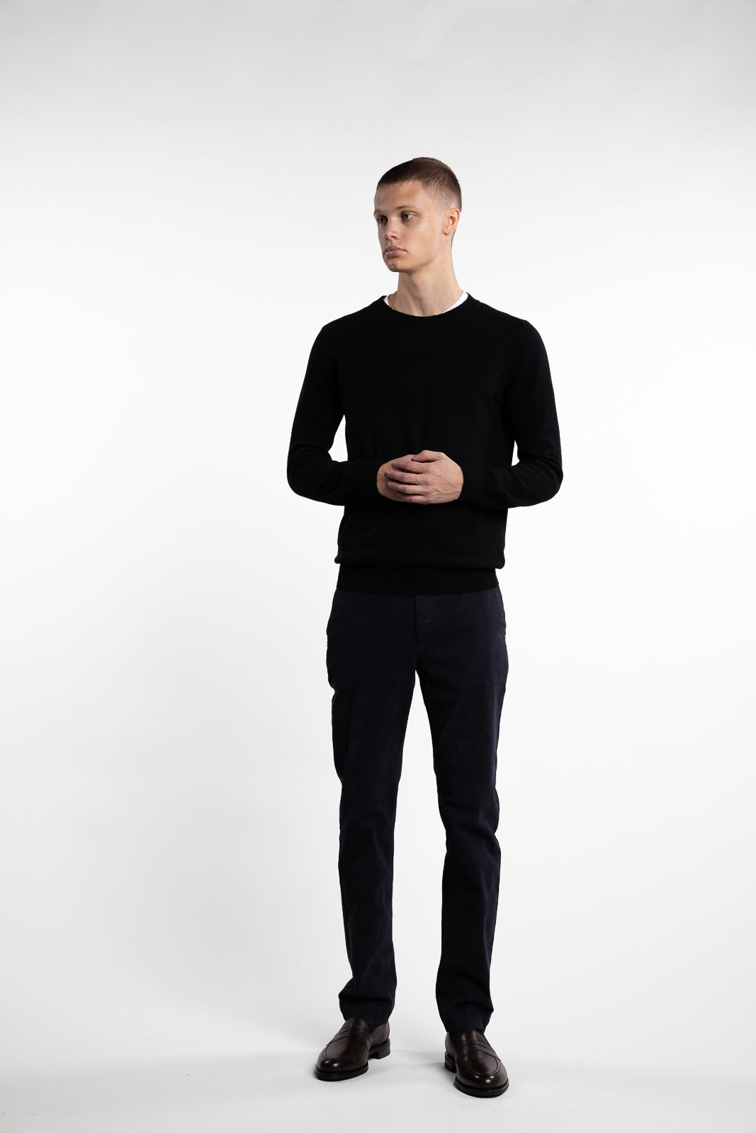 Como Wool/Cashmere Roundneck Black