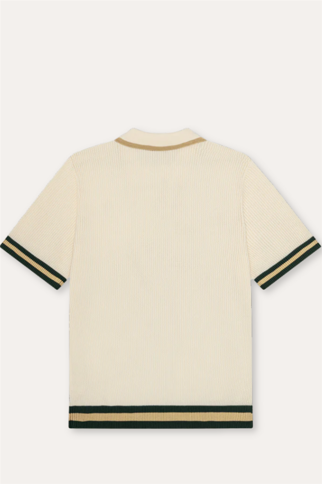 Lace Knitted Polo Eggnog White