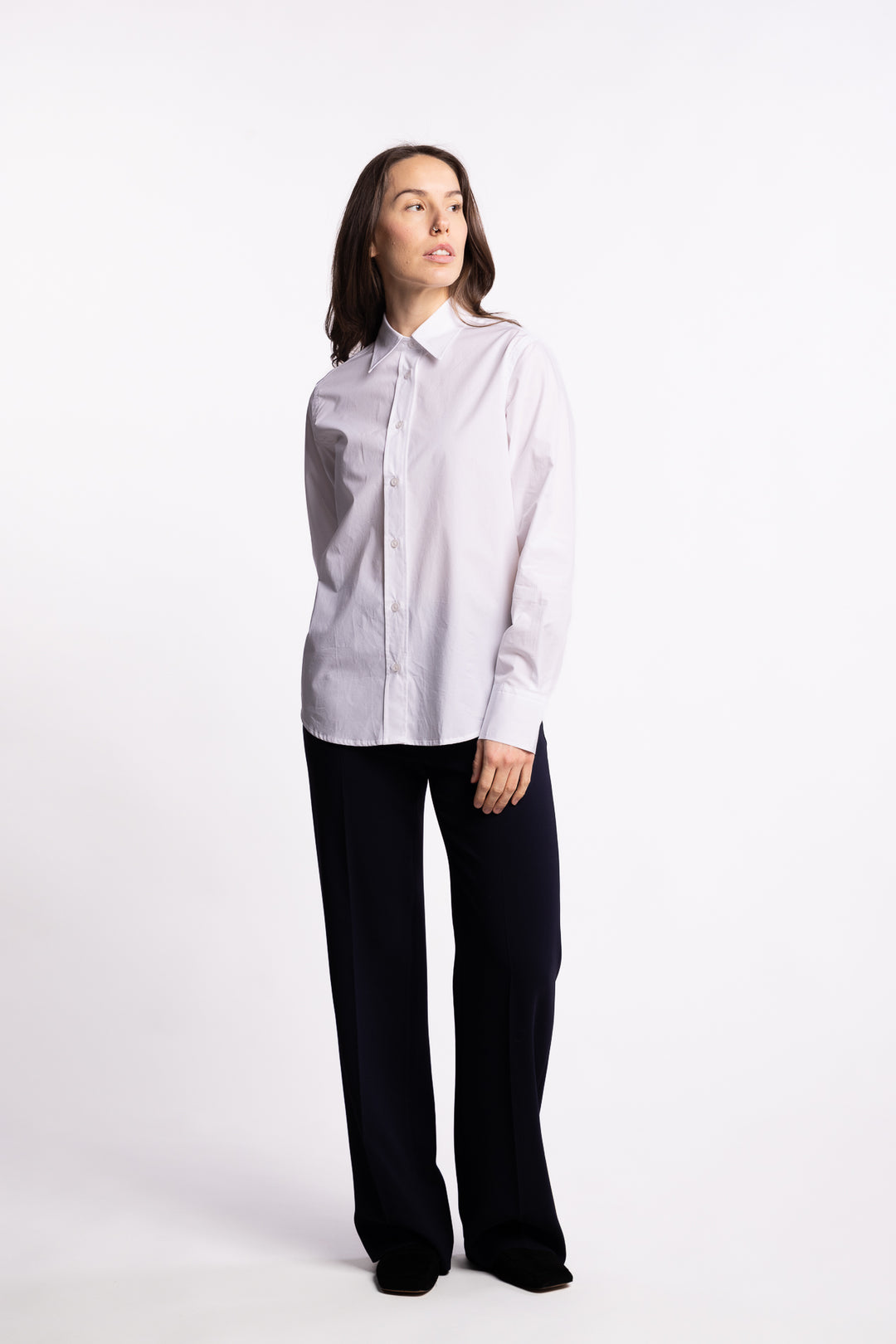 Classic Poplin Shirt- White