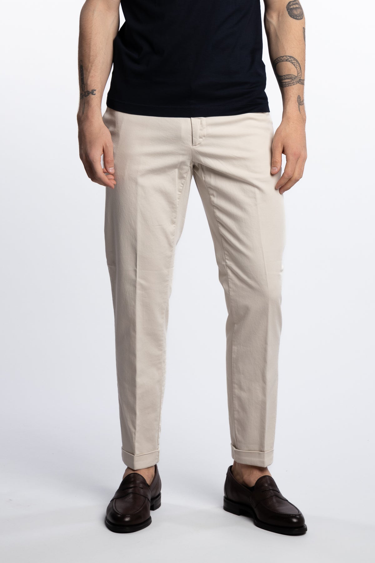 Cotton/Stretch Pant Beige