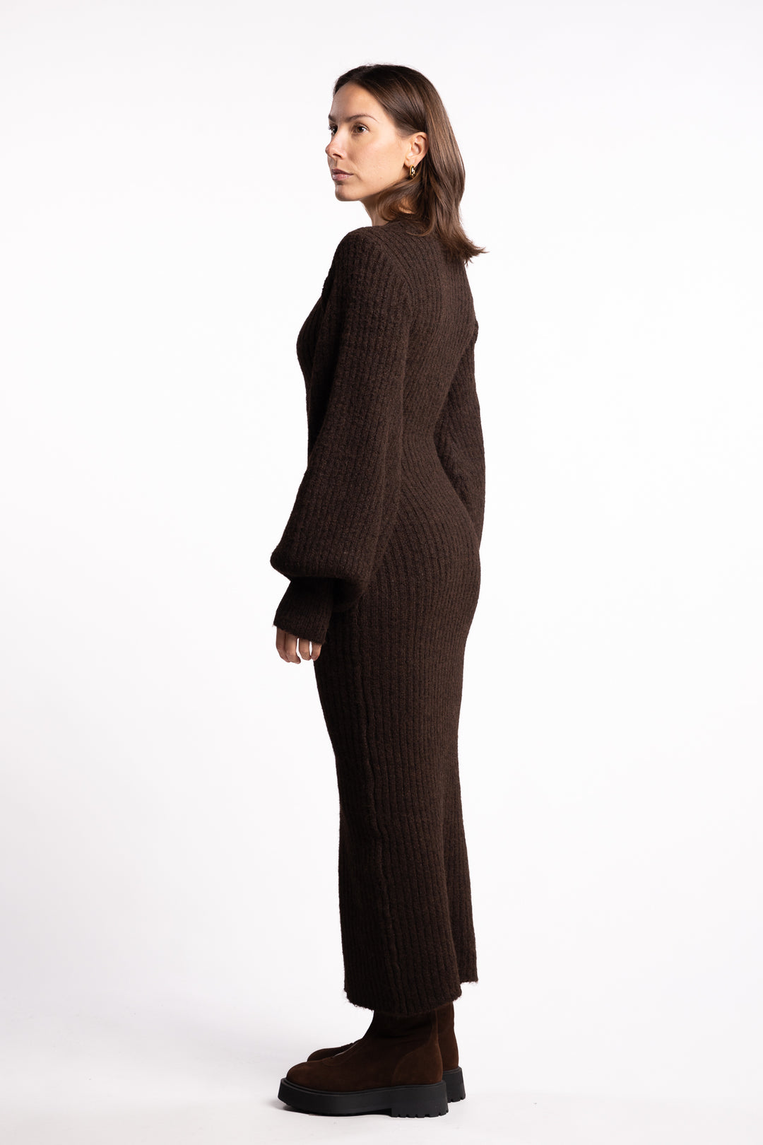 Montana Dress- Brown Melange