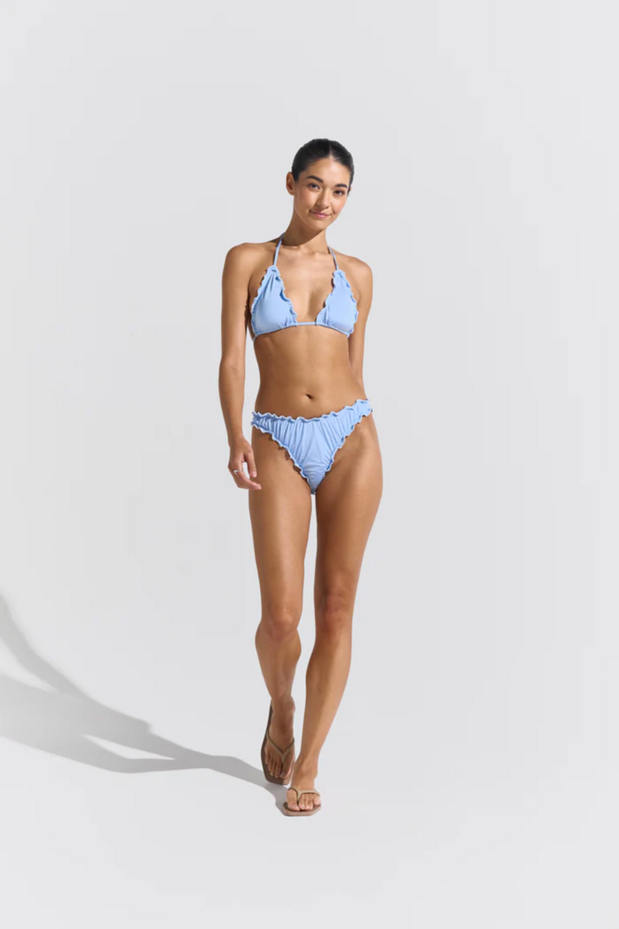 Sea Bikini Bottom- Pearl Blue