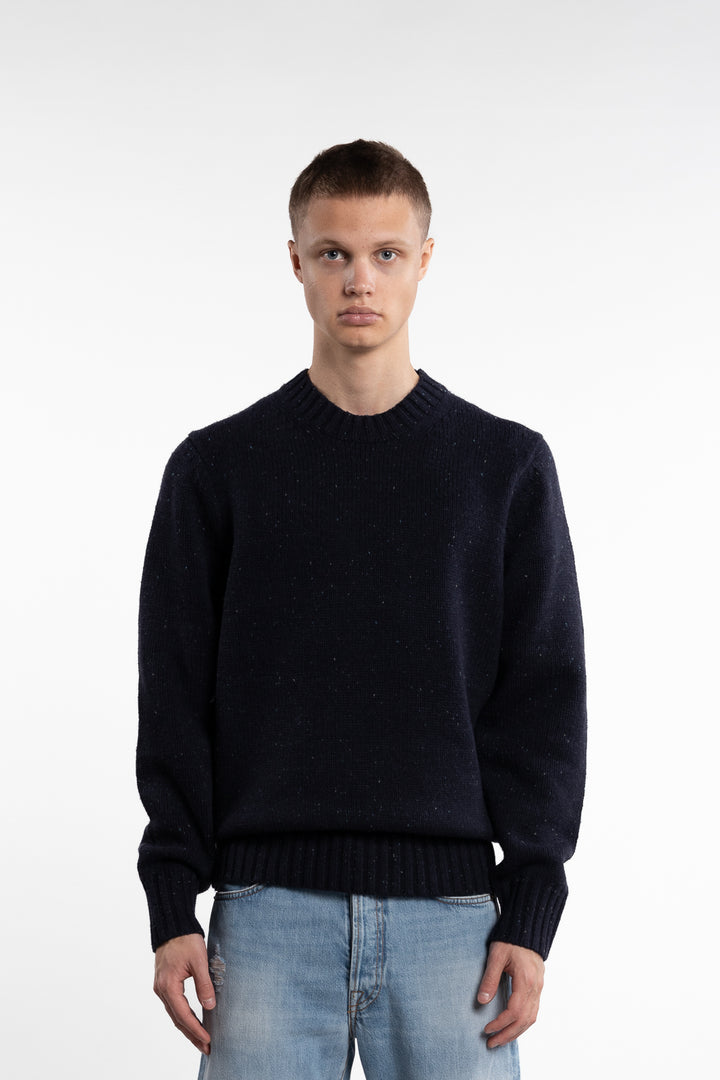 Gary Fleck Wool Roundneck Dark Navy