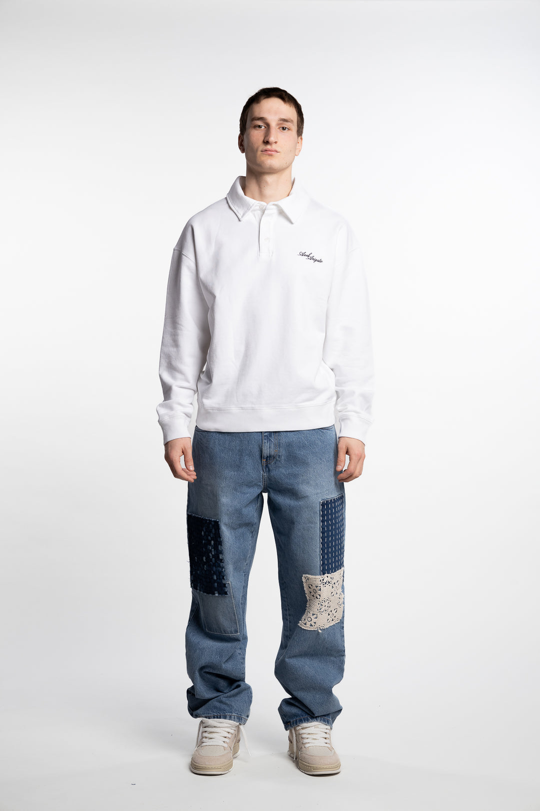 Base Polo Sweatshirt White