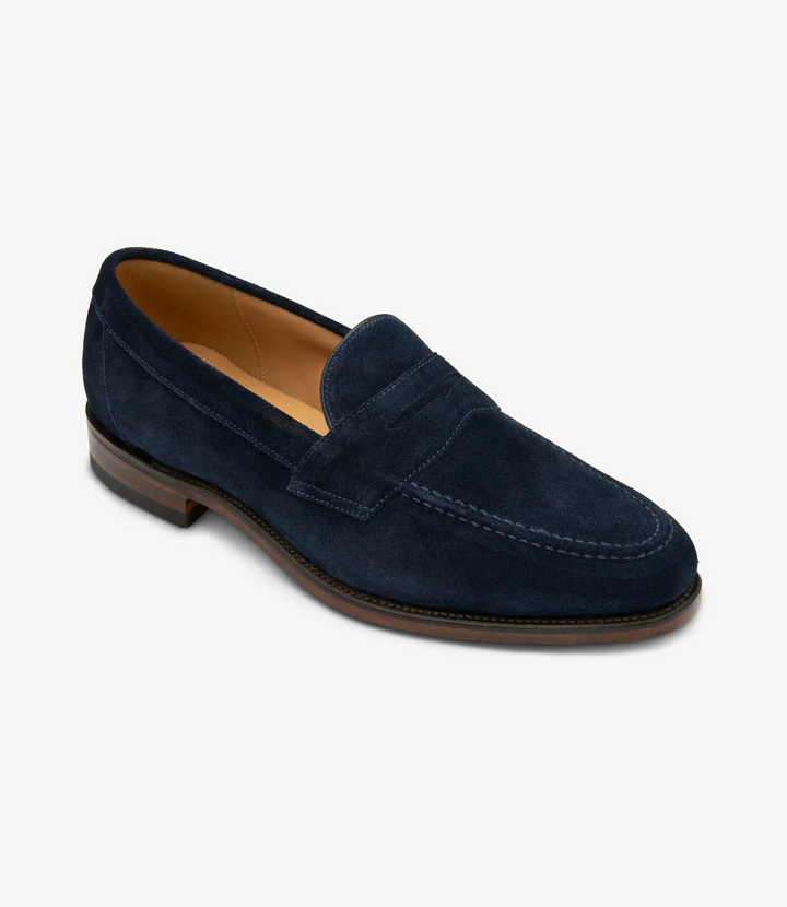 Imperial Penny Loafer Navy Suede