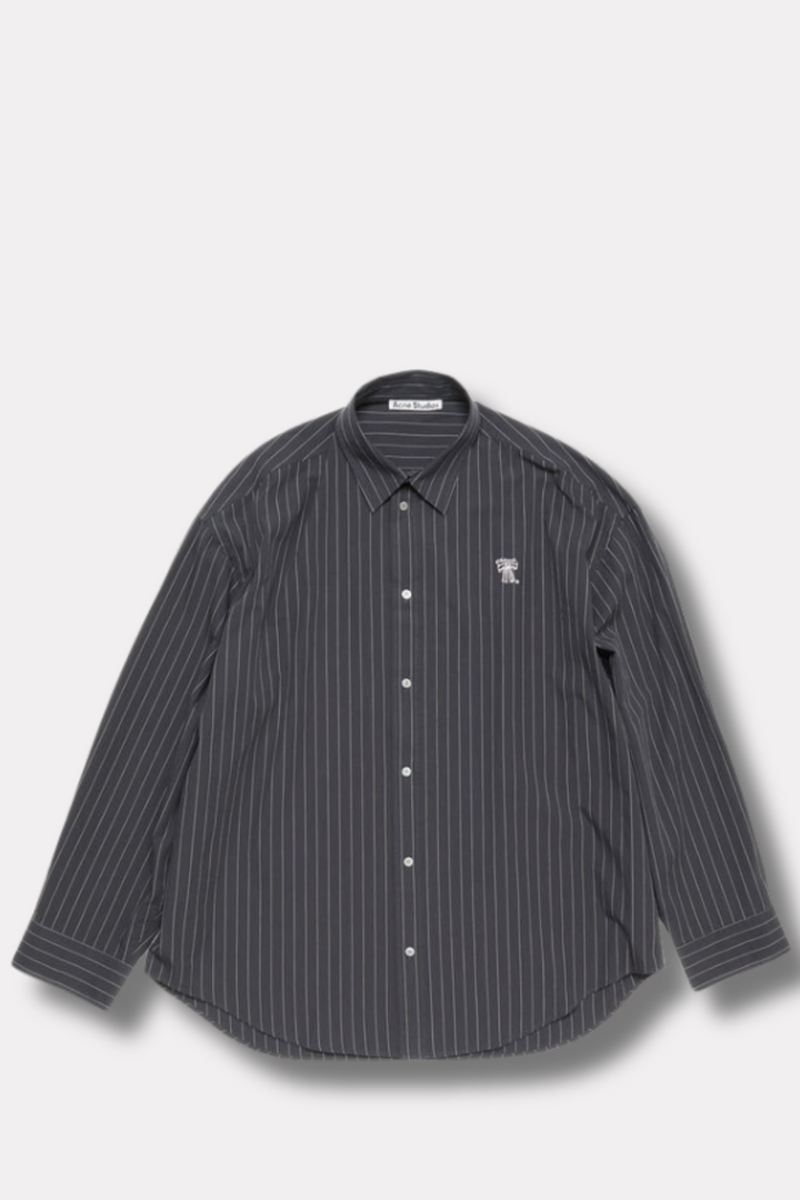 Button-Up Shirt Black/White