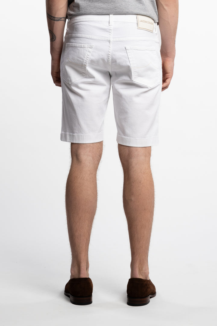 Lou Cotton Stretch Shorts White