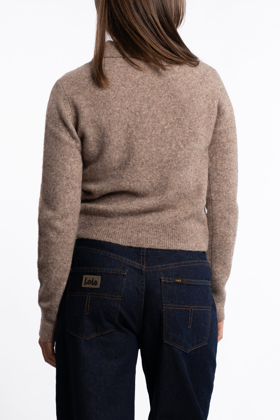 Argyle Polo - Taupe