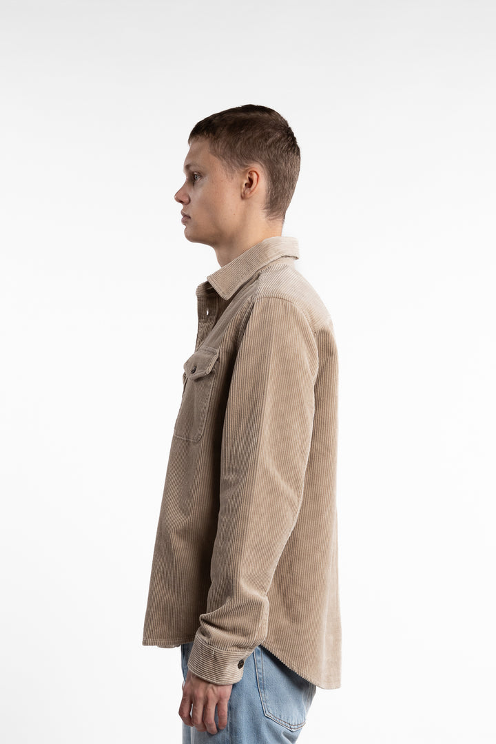 Kody Heavy Corduroy Overshirt Light Desert Sand