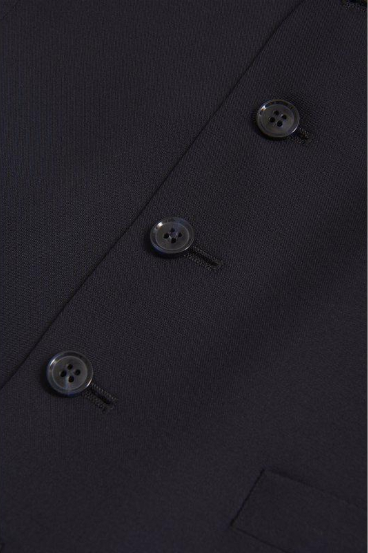 Carlo Slim Fit Wool Waistcoat Navy