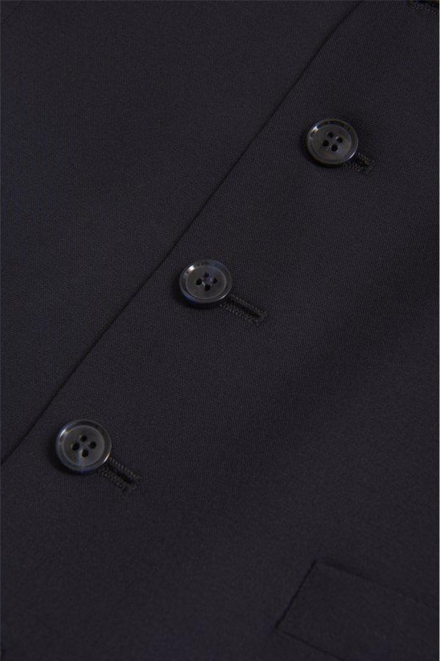 Carlo Slim Fit Wool Waistcoat Navy