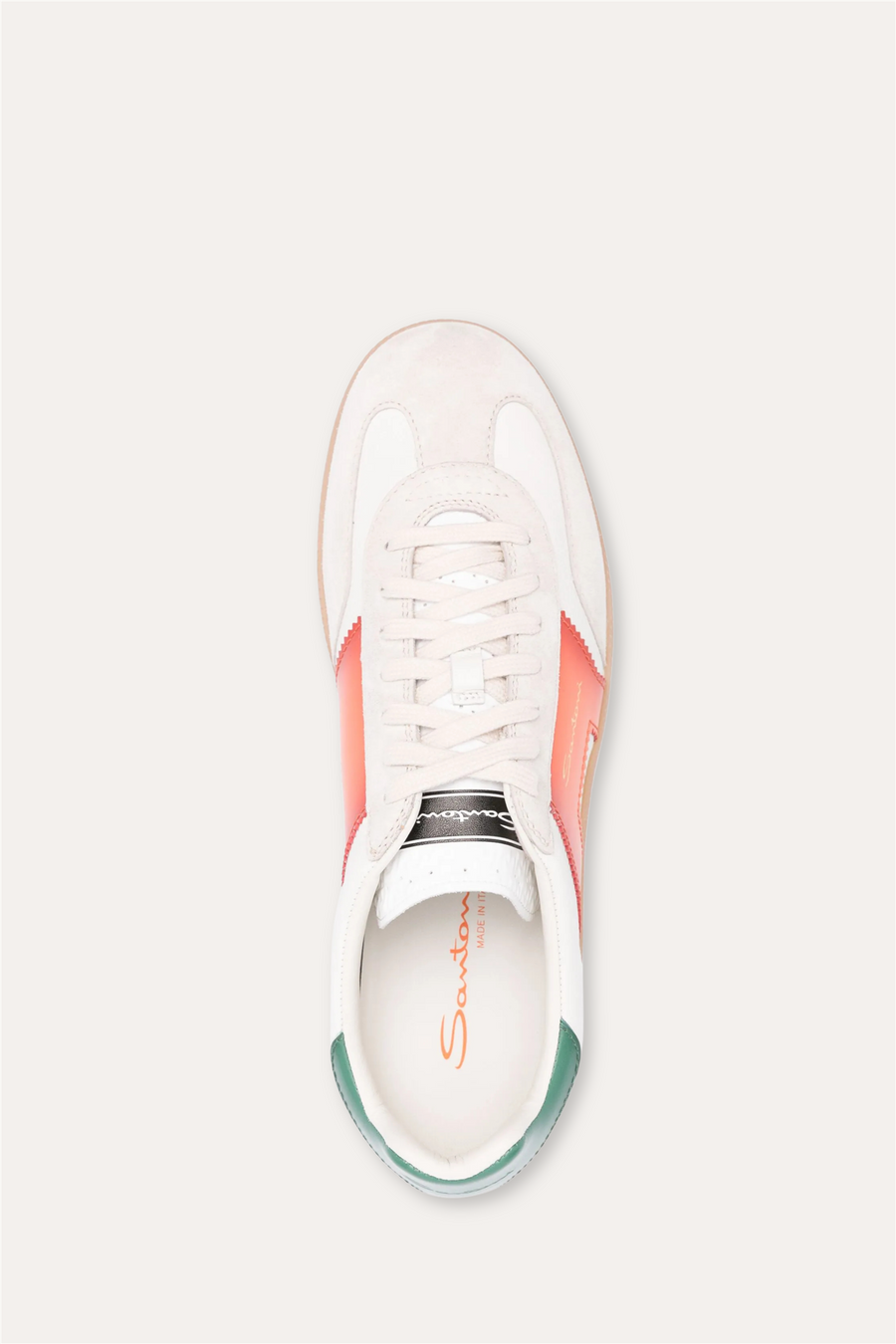 DBS Olympic Leather Sneaker Green/White/Orange