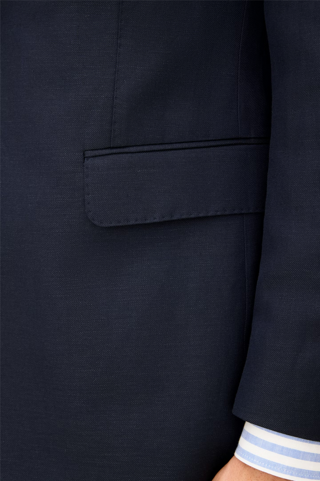Rufus Regular Fit Wool/Linen Blazer Navy