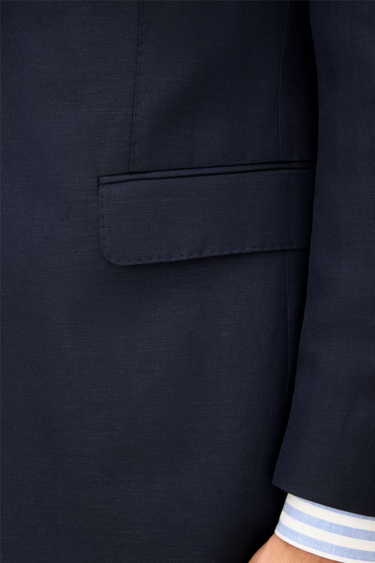 Rufus Regular Fit Wool/Linen Blazer Navy