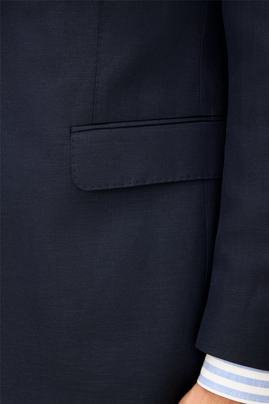 Rufus Regular Fit Wool/Linen Blazer Navy
