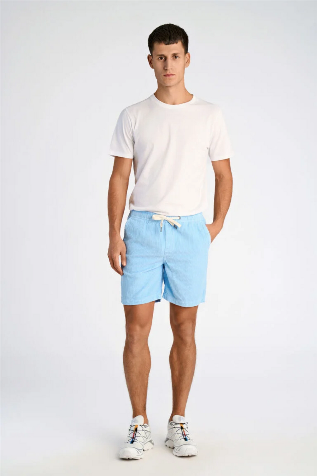 Corduroy Shorts Bright Blue