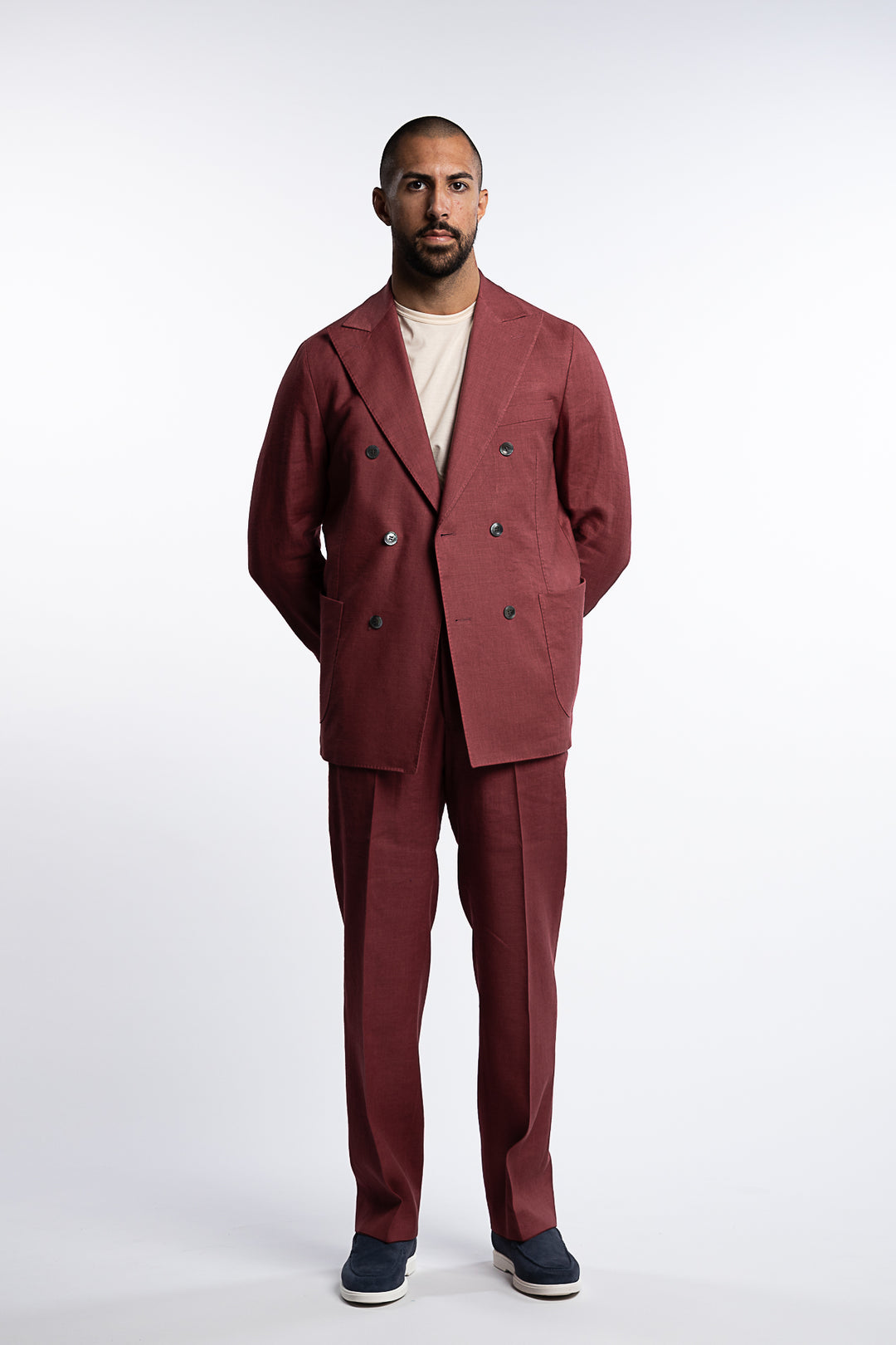 Farris Linen Patch Soft Blazer Wild Pink