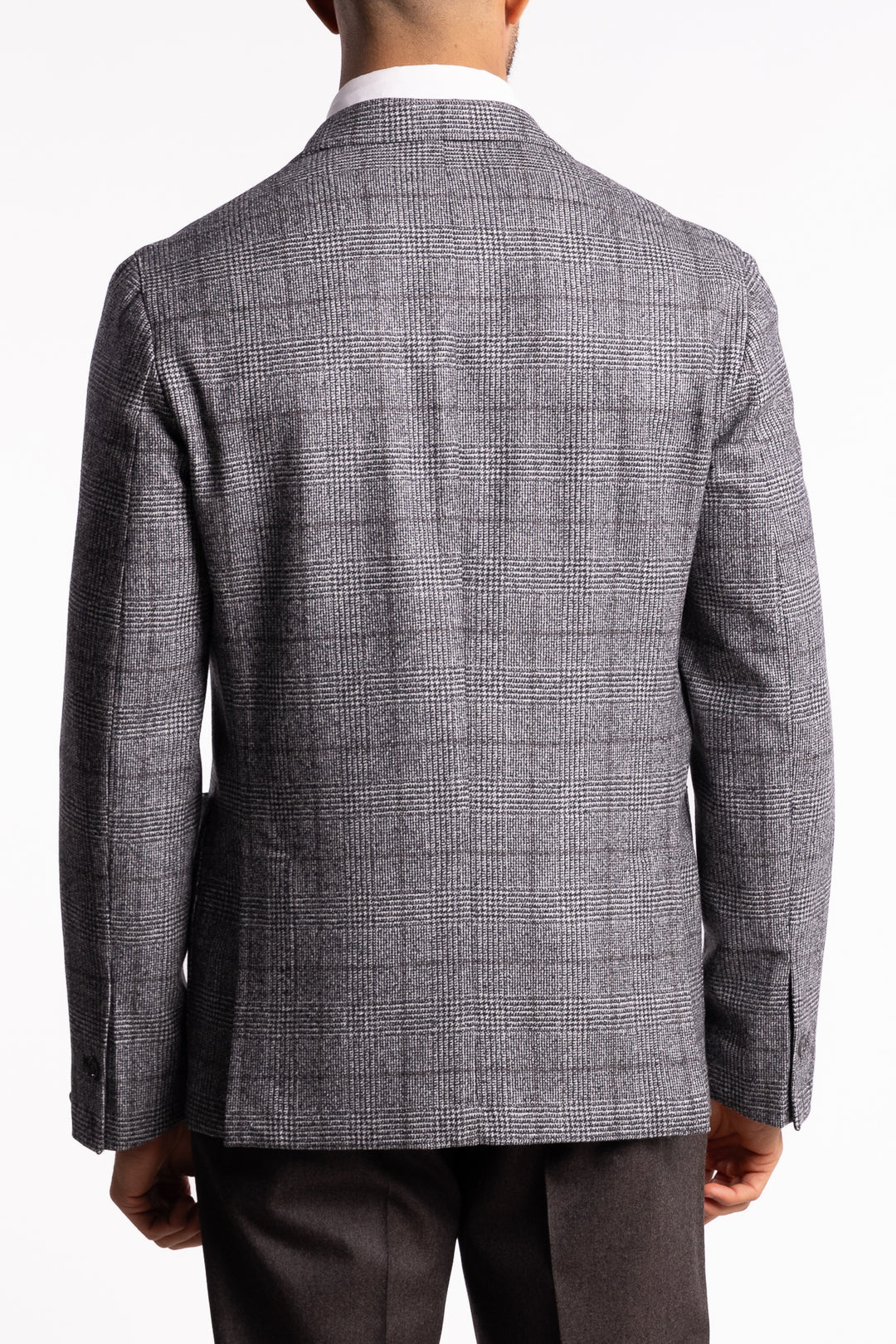 Easywear Flannel Blazer Grey Check