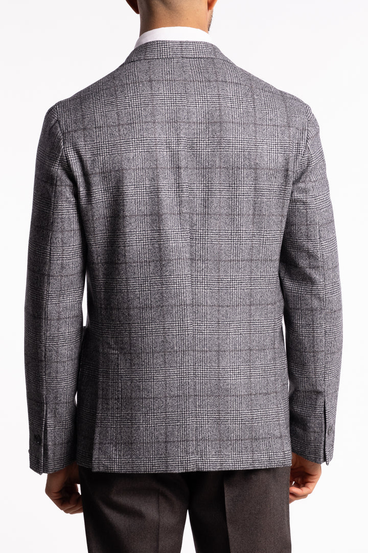 Easywear Flannel Blazer Grey Check