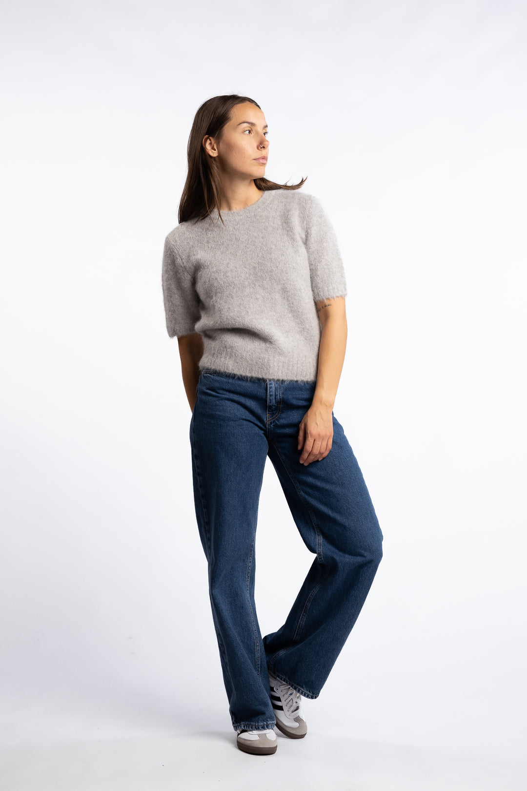 Sajeanne Top 15425 - Light Grey Mel.