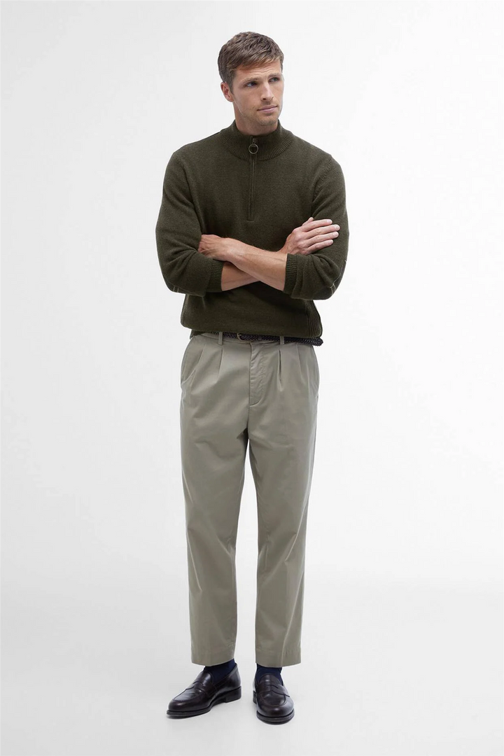 Holden Half Zip Olive Marl