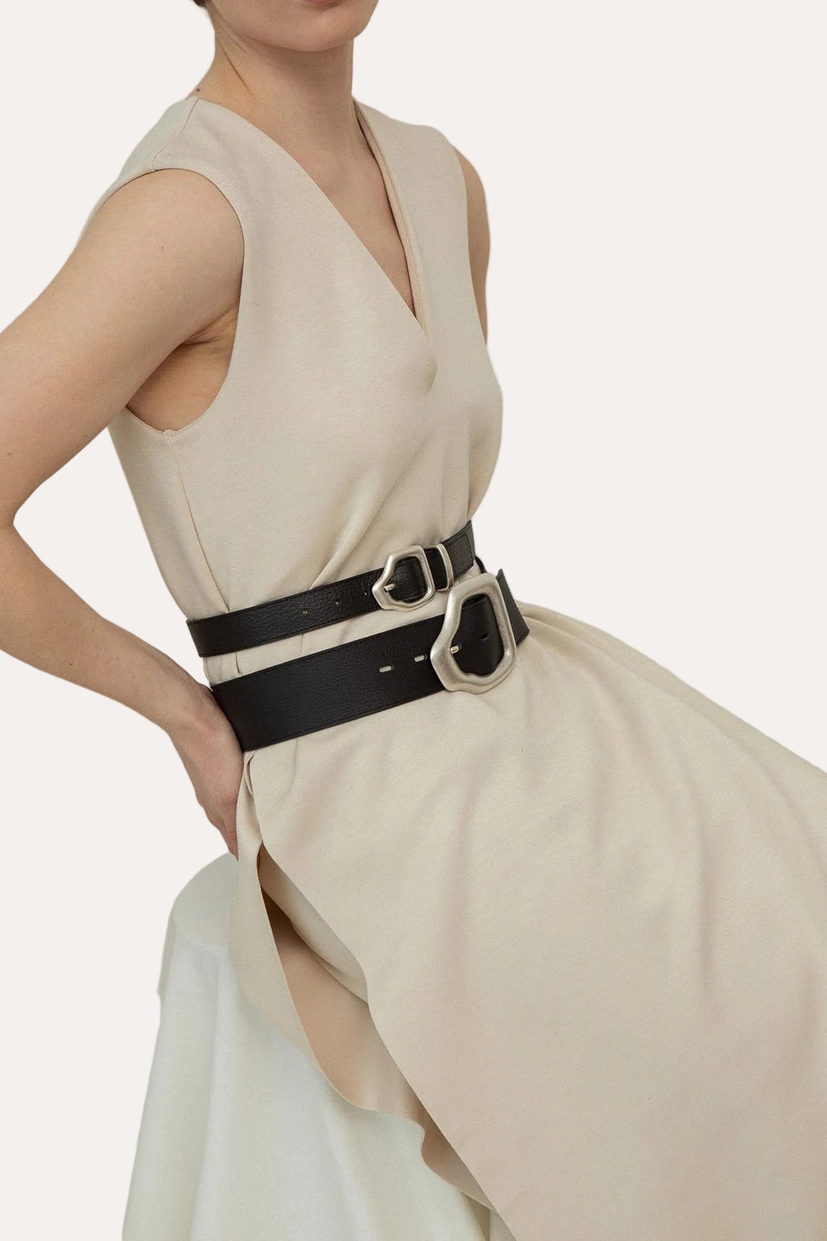 Ako Mini Belt Black Silver - Cala Jade