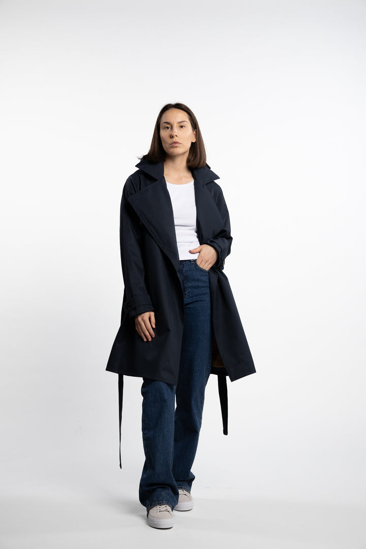 Yr'en Coat - Dark Navy