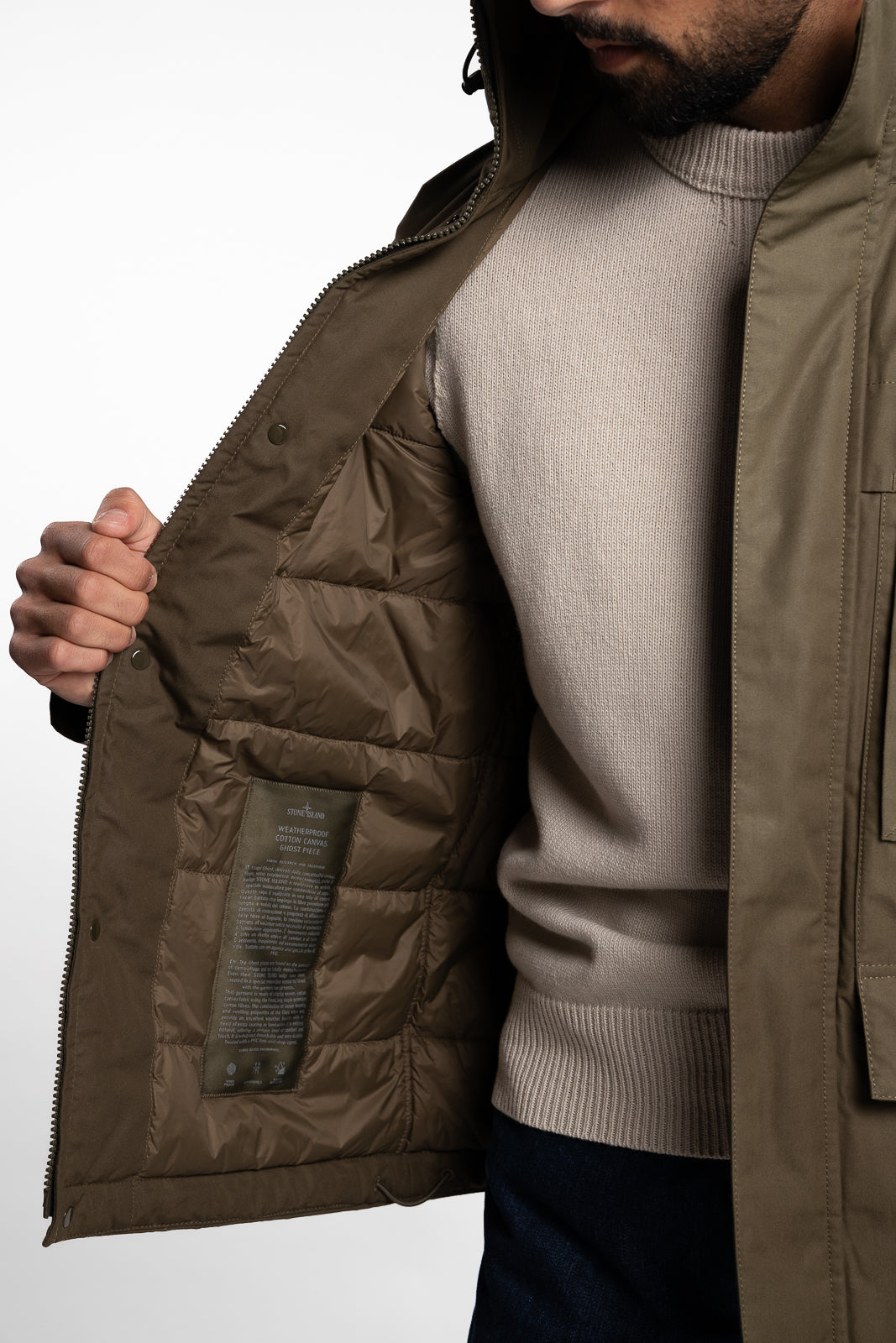 Ghost Waterproof Cotton Canvas Jacket Olive