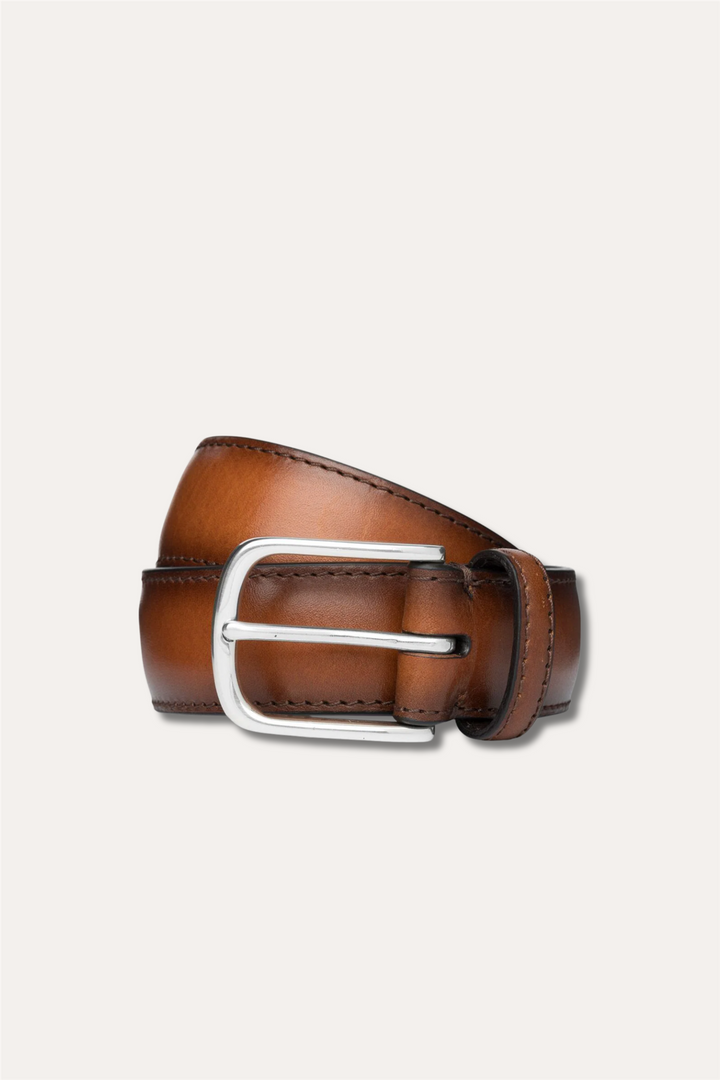 Calf Leather Belt Brown Cognac