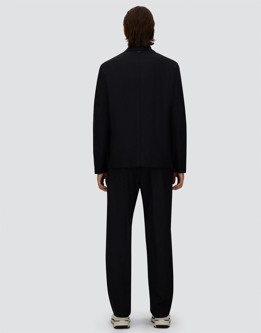 Light Stretch Wool Jacket Navy Blue