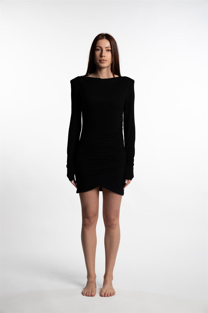 San Dona Dress Short- Black