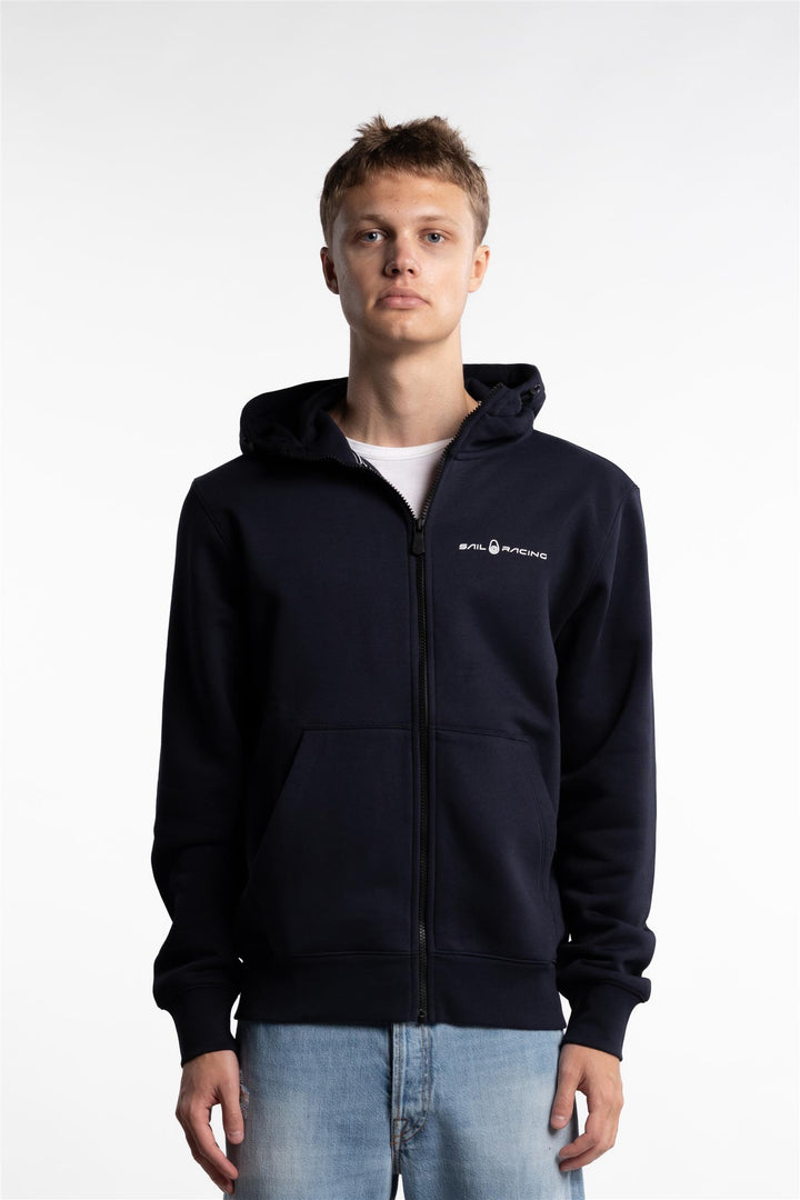 Bowman Logo Zip Hood Dark Navy