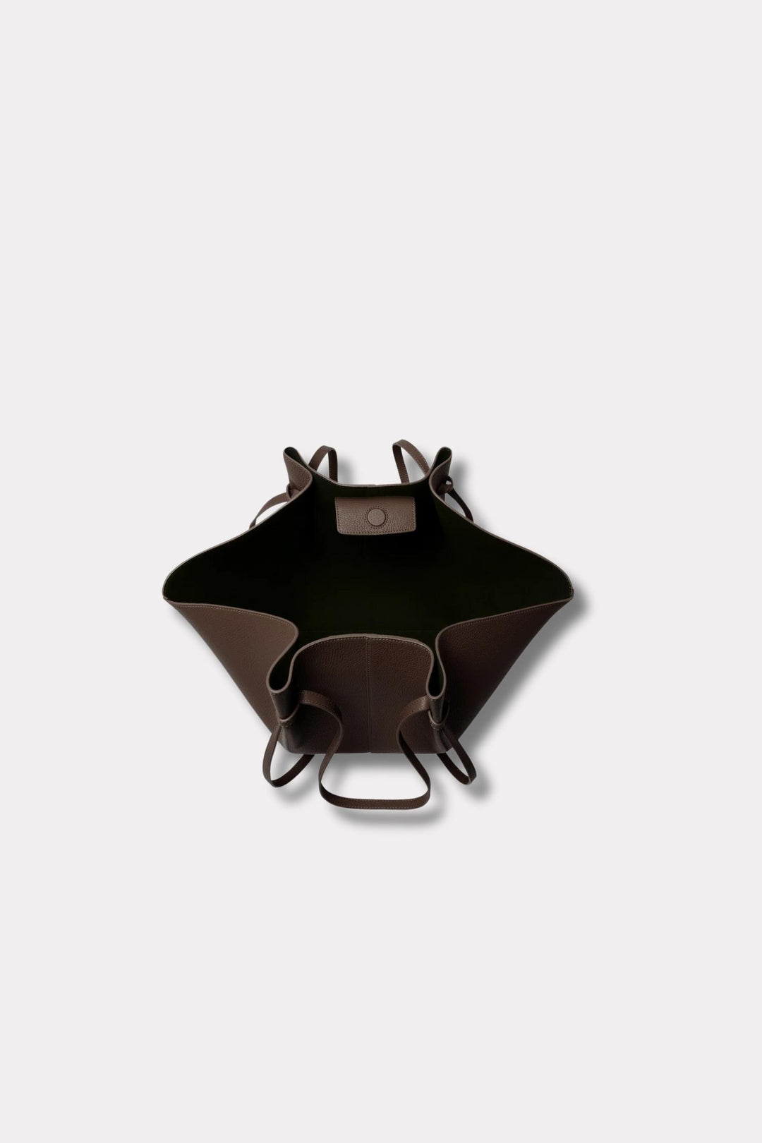 Large Mochi- Espresso Pebble Grained Leather