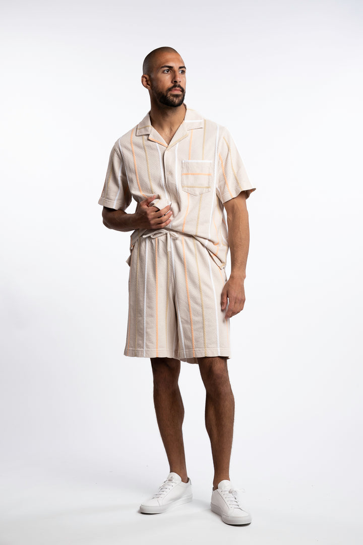 Simon Stripe Shorts Moonbeam