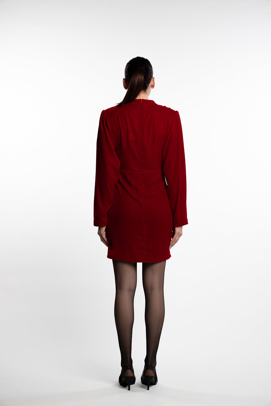 Jet Dress Velvet- Red