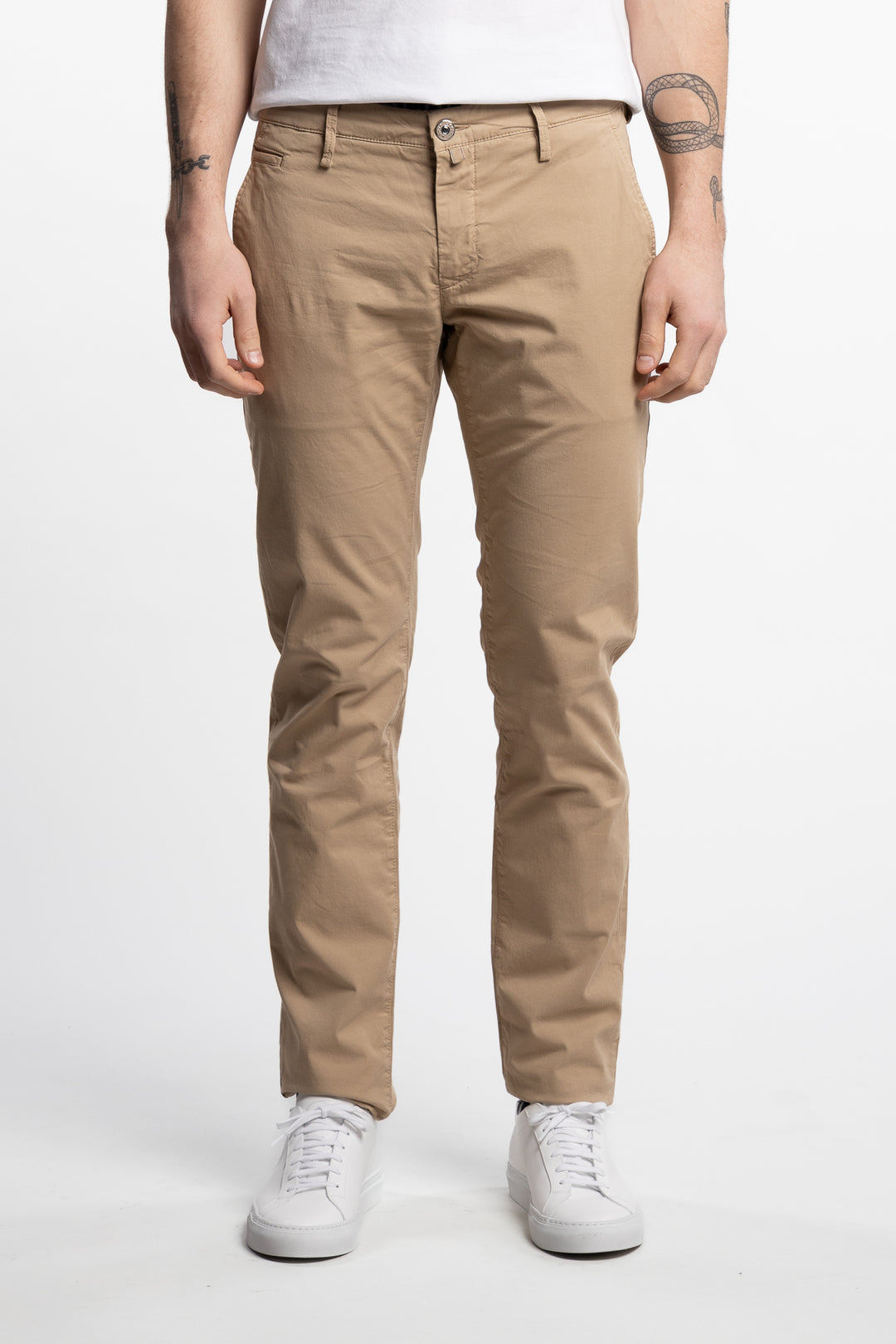 Bobby Slim Fit Stretch Chinos Dark Beige