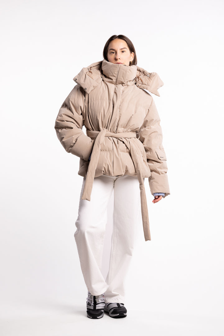 Steilia Brushed Down Jkt - Beige